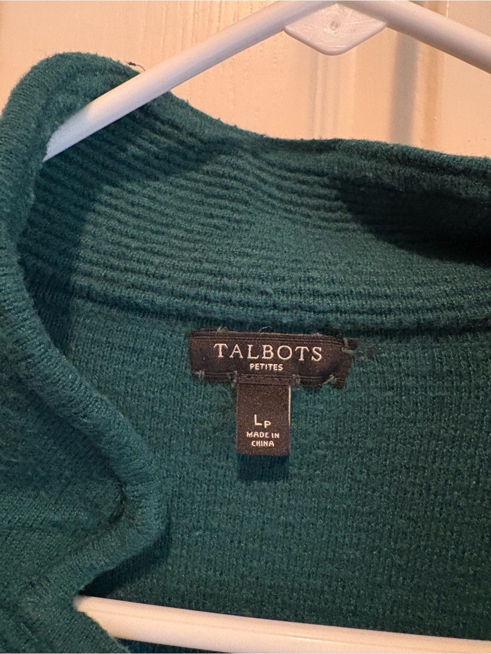 Talbots Teal Ribbed Open-Front Blazer - Picture 4 of 6